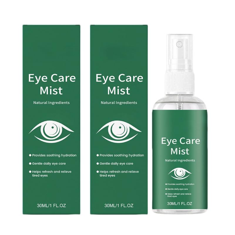 Hydrating Eye Mist Spray, 30 mL (1 fl oz) — Gentle Daily Comfort Mist for Dry, Tired-feeling Eyes — Lightweight, Fast-drying, Easy-to-use 2PCS
