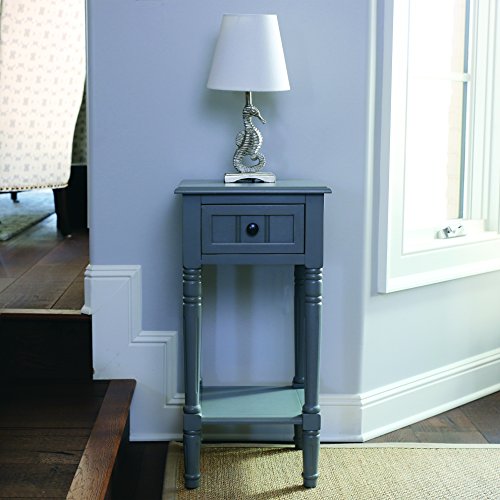 Image of Decor Therapy Simplify 1-Drawer Accent Table, Eased Edge Grey