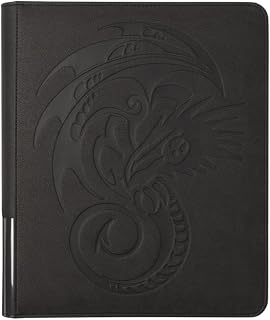 Dragon Shield Zipster Regular Binder | 20 Sideloading 18-Pocket Pages, Robust D-lock Rings, Trading Card Album for Pokemon, MTG, YuGiOh, TCG, OCG & Sports Cards | Iron Grey