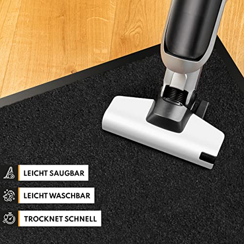 Gentle North Hochwertige Fußmatte anthrazit 40x60 groß für Innen & Außen - Schmutzfangmatte rutschfest, waschbar… – Bild 4