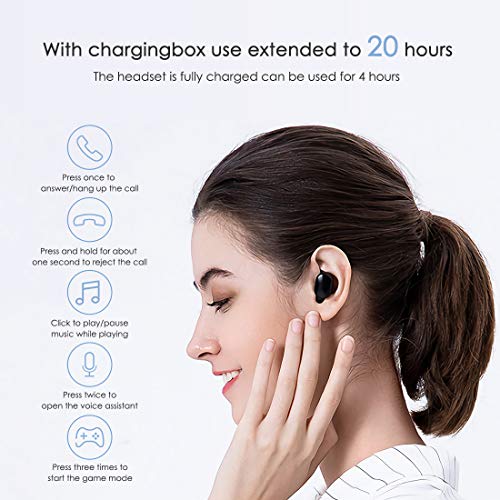 Xiaomi-Mi-Redmi-Airdots-2S-Ecouteur-Bluetooth-50-Faible-Latence-Stereo-Oreillette-20-Heures-dAutonomie-avec-Etui-de-Chargement-Appariement-Automatique-Microphones-Integres-pour-Android-et-iOS
