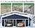 AMERLIFE 25x30x11.5 FT Outdoor Metal Garage Shed with Front Double & Side Hinged Doors, Extra Large Storage Shed with 4 Windows, Carport for Bass Boats, Full-Sized Pickups and Tractors