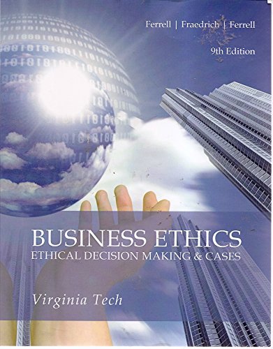 Business Ethics: Ethical Decision Making & Case... 1285888502 Book Cover