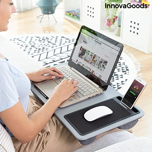InnovaGoods Escritorio Portátil para Ordenador con Cojín XL Deskion Cover
