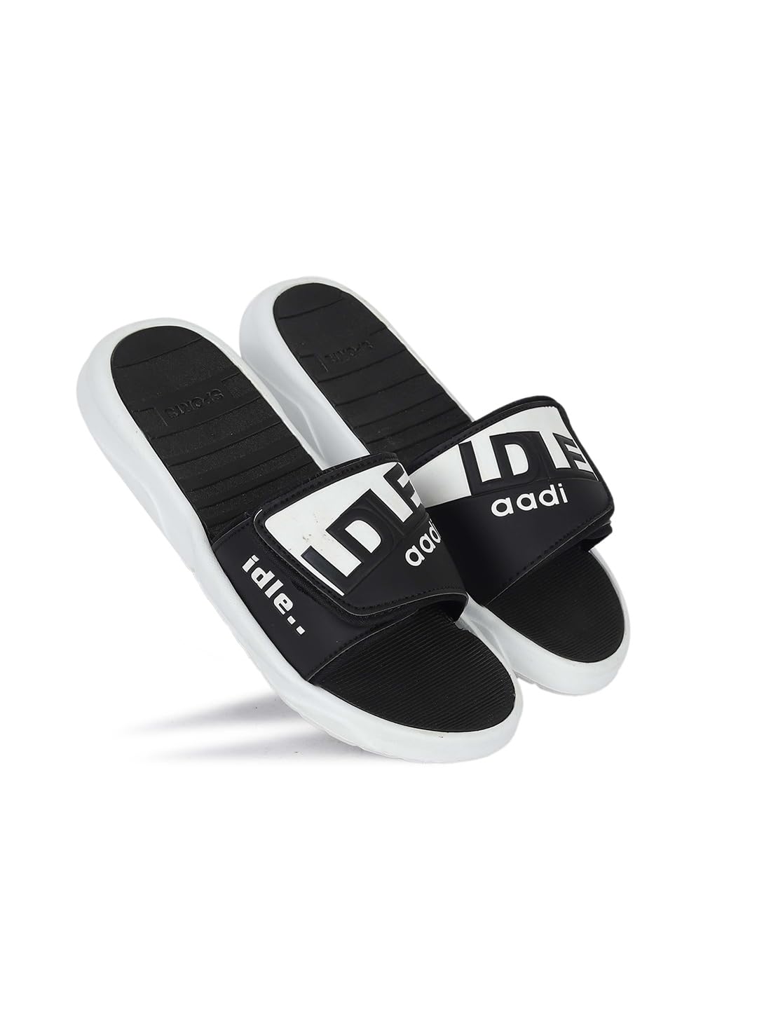 AADI Mens Black Synthetic Leather Daily Use Casual Sliders/Flip Flop & Slippers (B0CJGW9YR3) Amazon Price History, Amazon Price Tracker