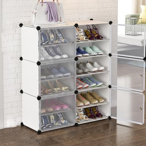 Solution gain de place pour entrée et placard avec cette étagère à chaussures rotative