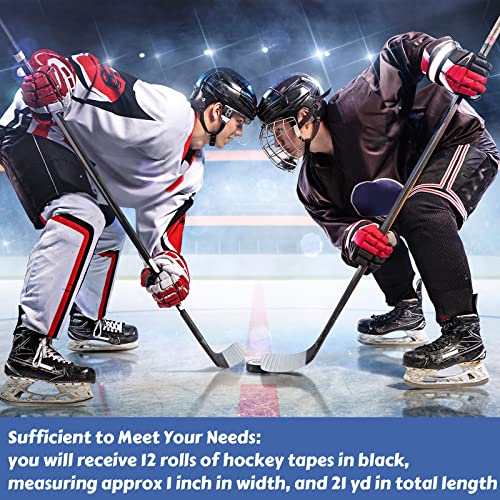 image for Leelosp 12 Roll Hockey Tape Multipurpose Cloth Tape, 1 Inch 21 Yards B