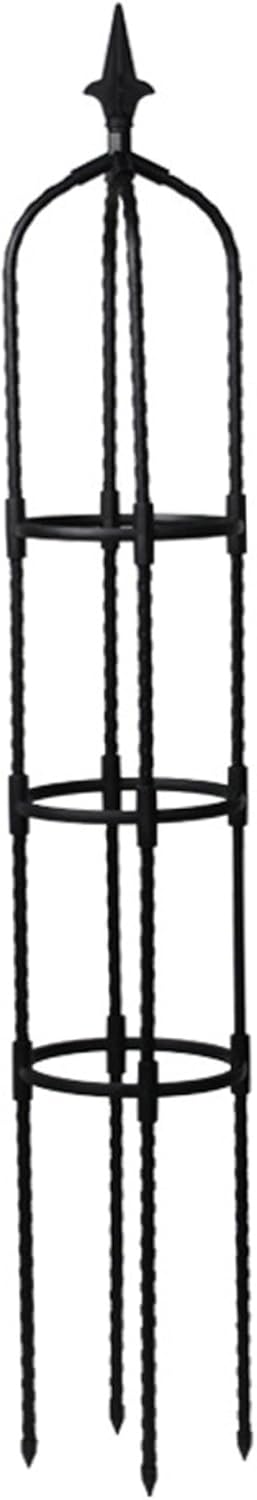 Garden Obelisk Metal Garden Trellises 4.3Ft Tall Weatherproof Obelisks for Climbing Plants Flower Plant Climbing Frame for Flowers Fruits Vines