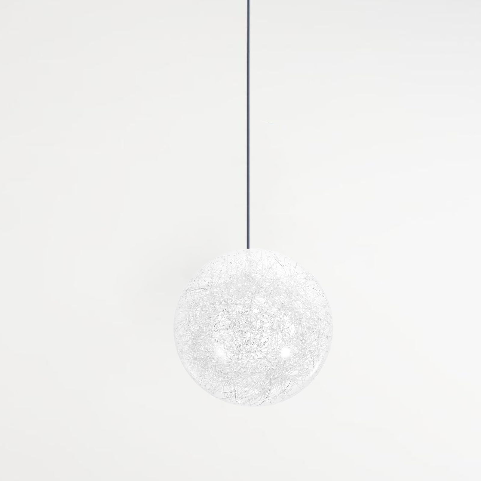iplusmile Paralume in Vetro G9 Sfera Filettata 100Mm, Ricambio per Lampade a Sospensione da Cucina, Coprilampada Semplice per Lampadari a Soffitto