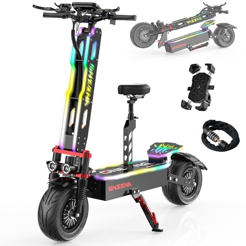 GT9 Electric Scooter Adults - 7000W & 55MPH Fast E-Scooter with 60V38Ah Battery, 70-Mile Long Range, 12' Tire Dual Motor Foldable Electric Scooter with Removable Seat