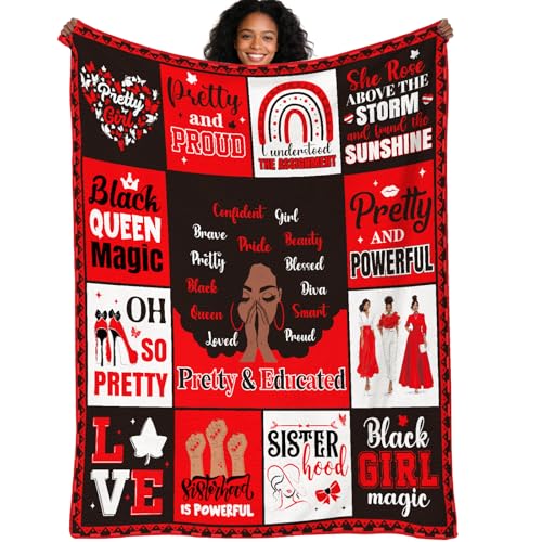 VeloKomo Sorority Gifts Throw Blanket - Red Flannel Blanket 50'' X 60'' by VeloKomo - Used condition - US$15.83