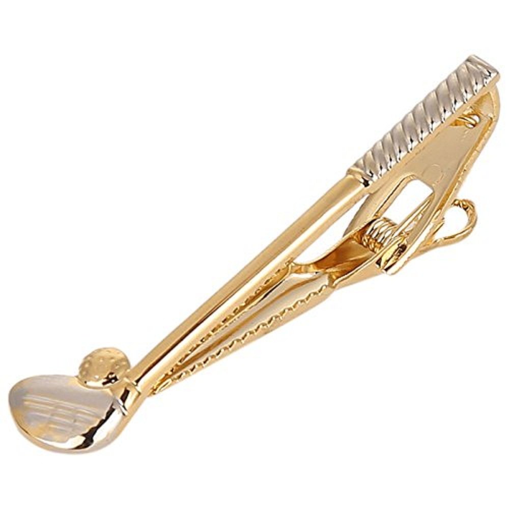 Golf Club Shaped TIE PIN Clip TACK TIEPIN for Men in A Gift Box