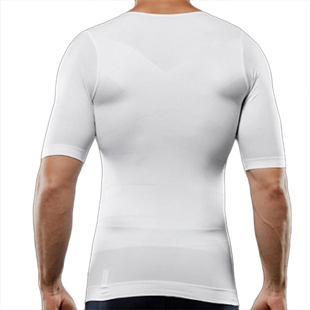 Gynecomastia Pecho Binder Hombres Fajas Moldeadora Alta Elasticidad para Comprimir Camisetas de Compresión Hombre