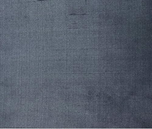 Tissu en soie Dupioni bleu ardoise 137,2 cm au mètre DUP444