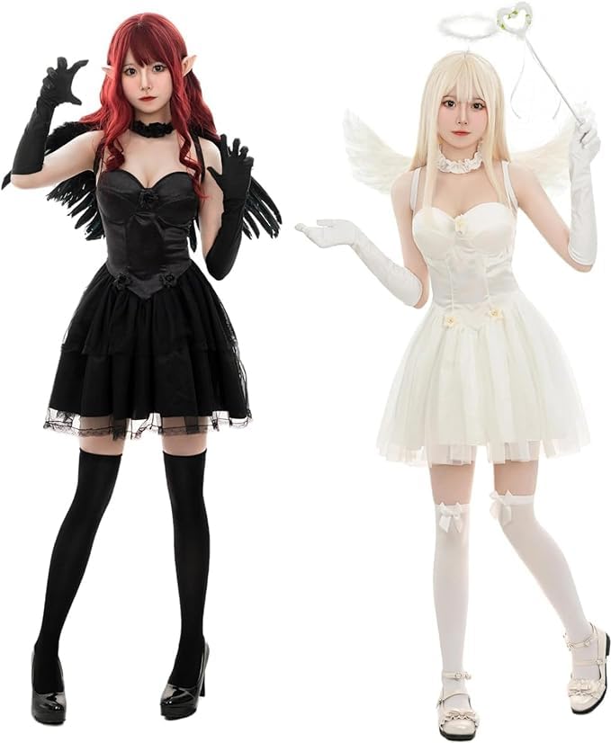 Amazon.co.jp: 【Sanjucos】 ハロウィン コスプレ 天使 デビル