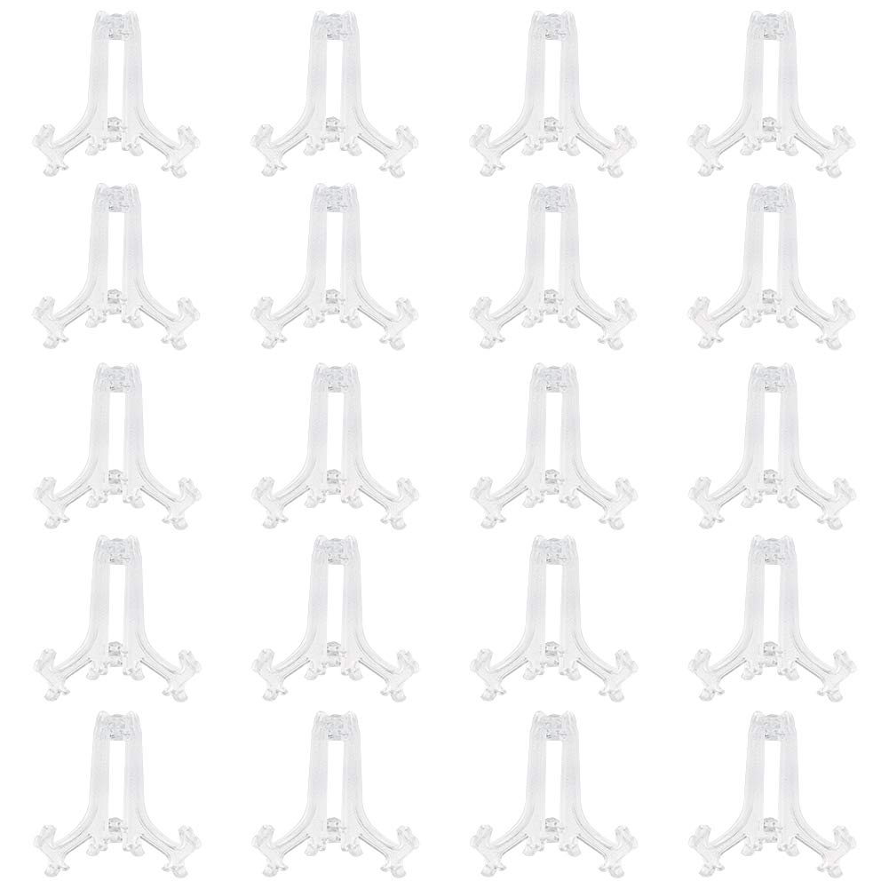 Tincogo1.85 inch Mini Display Stand Easel for Coin Air-Tite Holder Capsules Challenge Medals Casino Chips (Qty20)