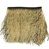 LJBD Tetto di Paglia Artificiale Ignifugo Tetti Artificiale Palma per Tiki Bar Capanna Erba Anatra Barca Palapa Copertura Giardino Patio Gazebo Ombrelloni Recinzione(Size:5pcs,Color:lightyellowello)
