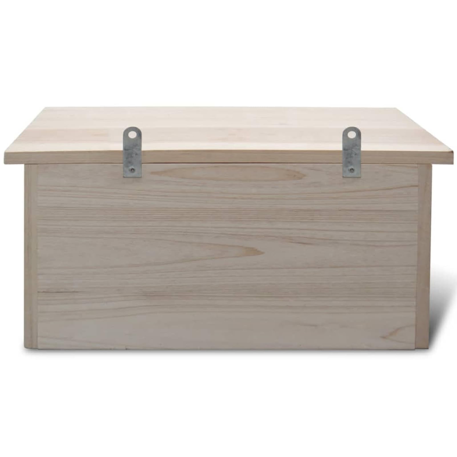 Casetta Nido per Uccelli in Legno Massello 44x15.5x21.5 cm per Passerotti con 3 Divisioni e Ganci per Giardino