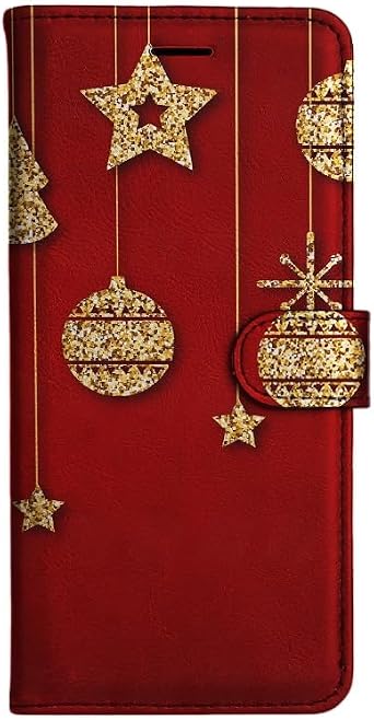 Phone Case for iPhone 15 Pro Christmas Lights P2609 Design Magnetic Flip Wallet Case with Card Holder and Kickstand for iPhone 15 Pro Shockproof Flip Case Cover Multicolor