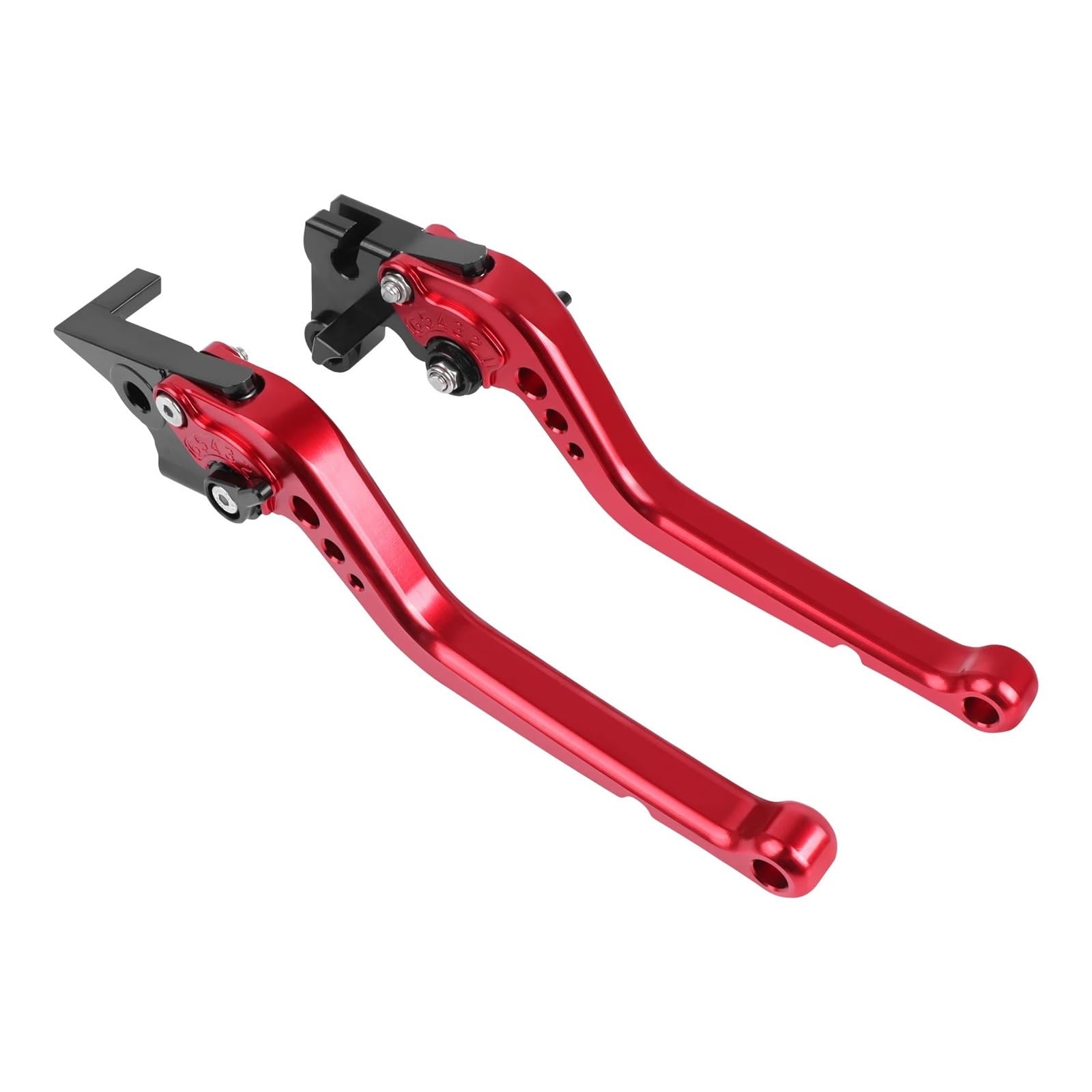 Jwqebns Long Red 22-23 Motorcycle Brake Clutch Levers For Suzuki Hayabusa Gsxr1300 Gsx 1300R 2022 2023 Adjustable Brake Clutch Levers Handles Lever Motorcycle(Long Red 22-23)