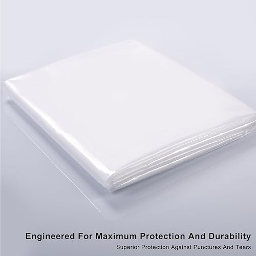 Miniatura 2 de K KINGPLAST - Funda de plástico transparente para colchón tamaño KingQueen, 78 x 10 x 96 pulgadas, funda de plástico transparente impermeable y
