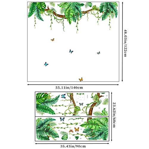 Vinilo Decorativo Hojas Tropicales 30x90cm miniatura 4