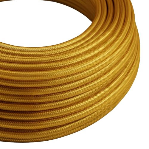 Fabric-Covered Power Cord – 2 Core Or 3 Core, Silk Effect, Vintage Style Lamp Cable