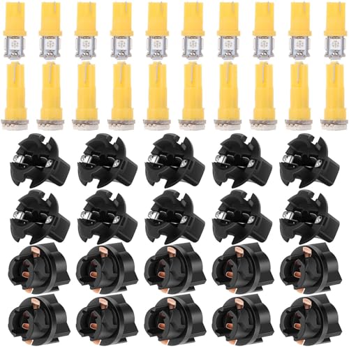 LBRST 10 x T10 5-5050-SMD Yellow Instrument Lights 10 x T10 5/8