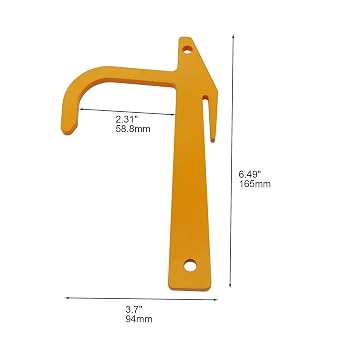 5 Packs Chain Link Banana Clip, Hook Loop Mesh Tools, Metal Fence Stretcher Tensioning, Top Rail Clamp Hanging for Fixed Chain Link