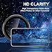 Avocase for Samsung Galaxy S25 Edge Camera Lens Protector, Individual Metal Ring Tempered Glass Lens Cover, [Strong Adsorption] Scratch Resistant Ultra-Thin HD Clear Lens Cover, 1 Set-Black