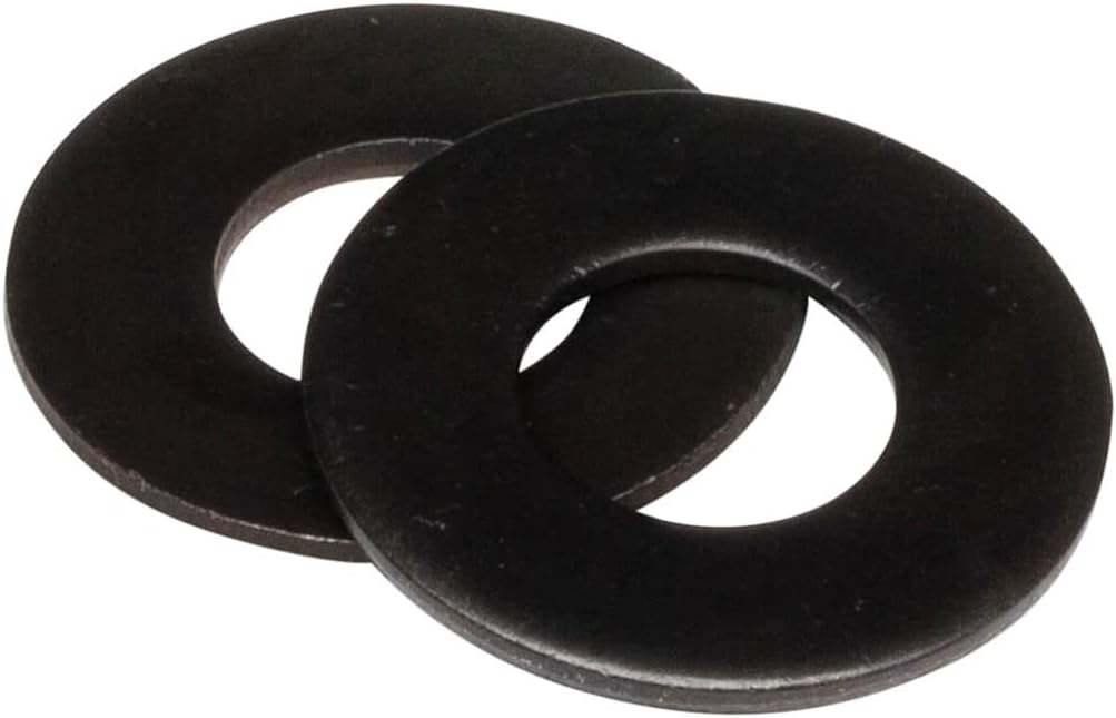 - 18-8 Stainless Steel 5/16" Flat Washers (100 pcs) Black Oxidized in USA by Makers Bolt