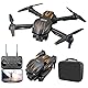 JICICUXI Drohne mit Kamera 4K, 103g, faltbar mit 2 Akkus, 360° Flip und Headless Modus, mit Tragetasche, Spielzeug und Geschenk für Kinder & Erwachsene Anfänger, Rotorange