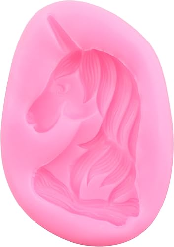 Miniatura 6 de LKDQUTHM Moldes de silicona de unicornio, moldes de unicornio, moldes de fondant de nube de arco iris, moldes de chocolate para decoración de