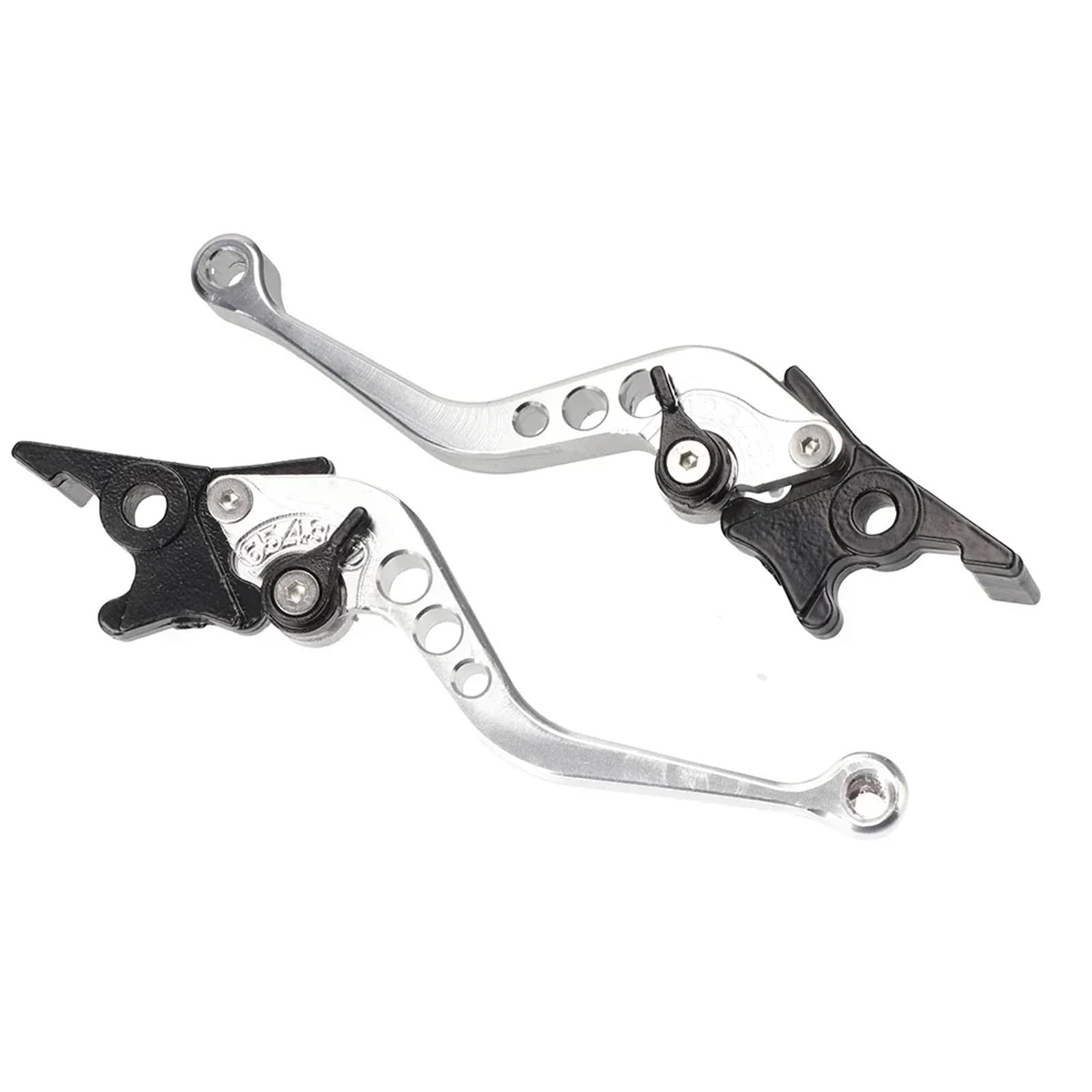 Hsyduhae C Motorbike Brake Levers 1 Pair Universal Motorcycle Brake & Lutch Levers - Aluminum Alloy N Handle Lever For Scooter/Dirt Bike Modification(C)