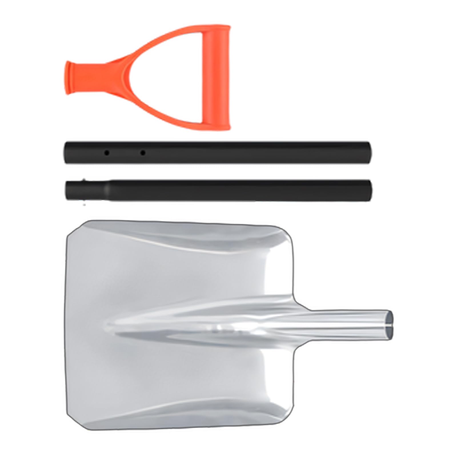 Pelle de camping en aluminium robuste pour éviter l'enlisement et réussir votre déneigement