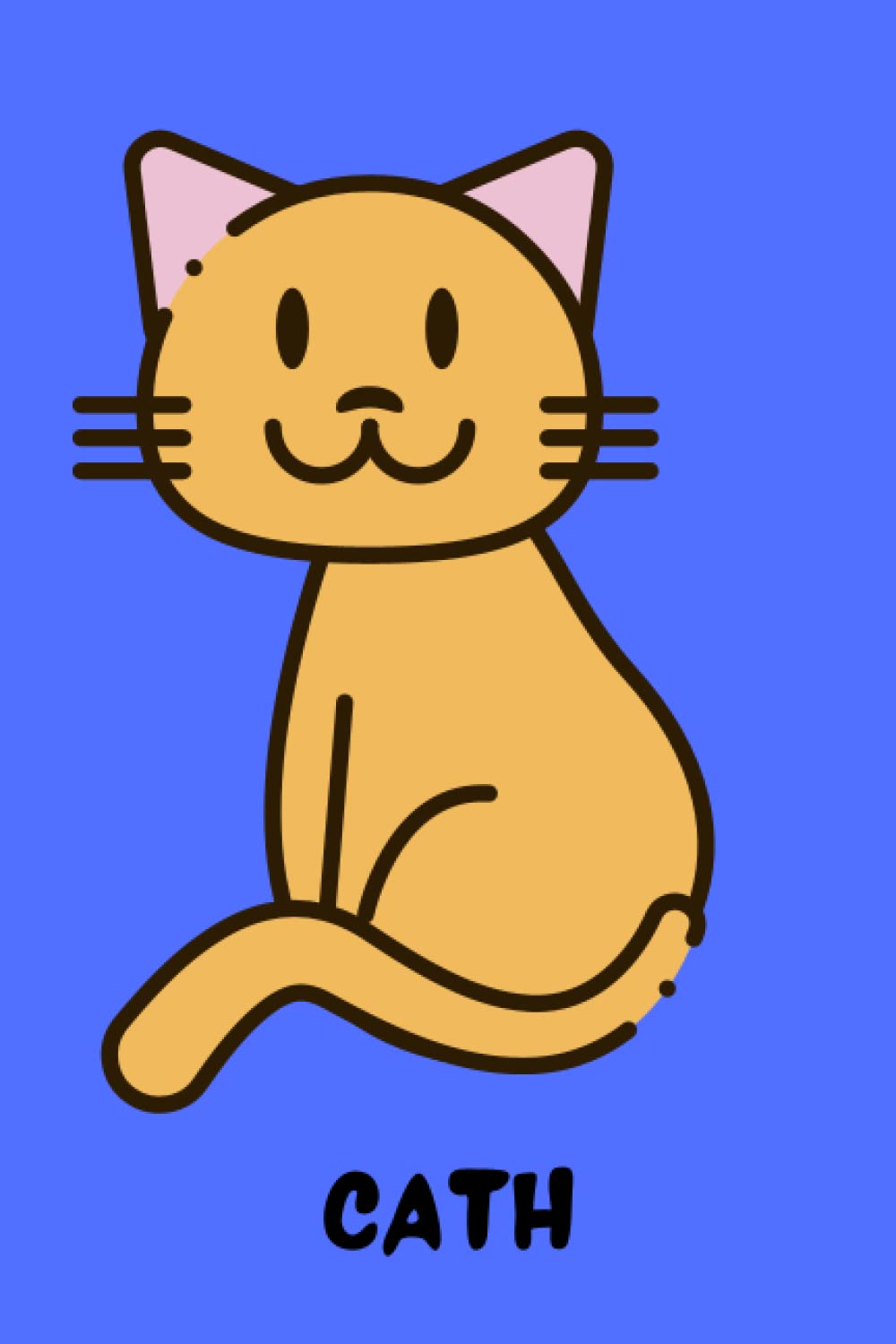 CATH: Llyfr Nodiadau Hwyl. Welsh language cat design notebook.