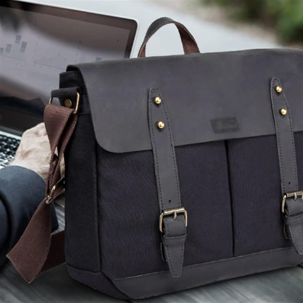 Men's Leisure Laptop Briefcase Canvas Business Handbag
