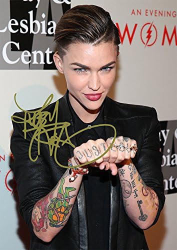 Amazon ルビーローズ印刷stunning Beautiful Tattoo女優モデル 11 7 X 16 5 アートフレーム ポスター オンライン通販