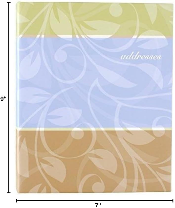 AT-A-GLANCE Address Book, 3 Ring, 7 x 9 Inches, Assorted Cover Designs - Color May Vary (TL76110 )