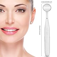 Vista 2 de Espejo dental multicolor con inspección de dientes ligeros Espejo LED Espejo bucal antivaho MM380 Herramienta de cuidado bucal para dentistas (negro)