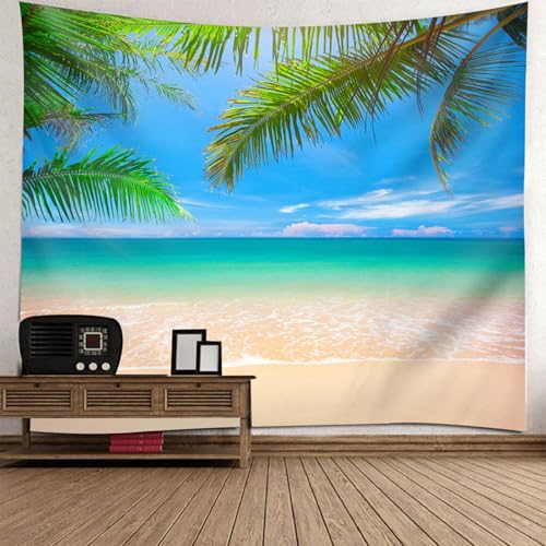 Tenture murale 200x200 paysage grand format au design moderne de mer et plage