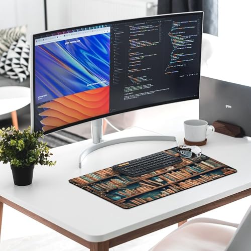Tapis de souris LED grand format imperméable pour setup gaming et bureau