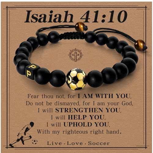 Pulsera deportiva inicial chapada en oro 18K para hombres miniatura 1