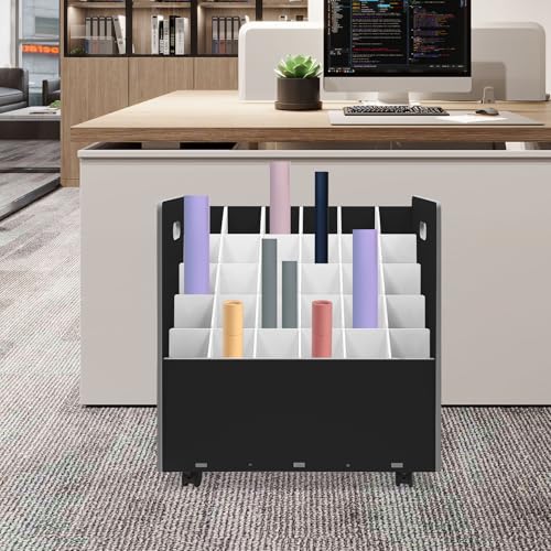 Étagère de rangement à roulettes Blueprint avec 30 compartiments modulables - 4