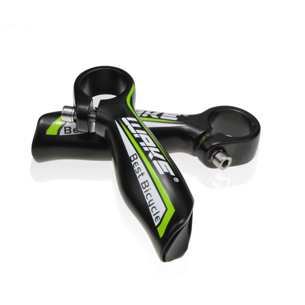 BBxunsless Bicycle Vice Handle Bicycle Accessories Attached Small Auxiliary Handle Bicycle Handle Mountain Bike Vice Bull Horn Handlebar (Green)