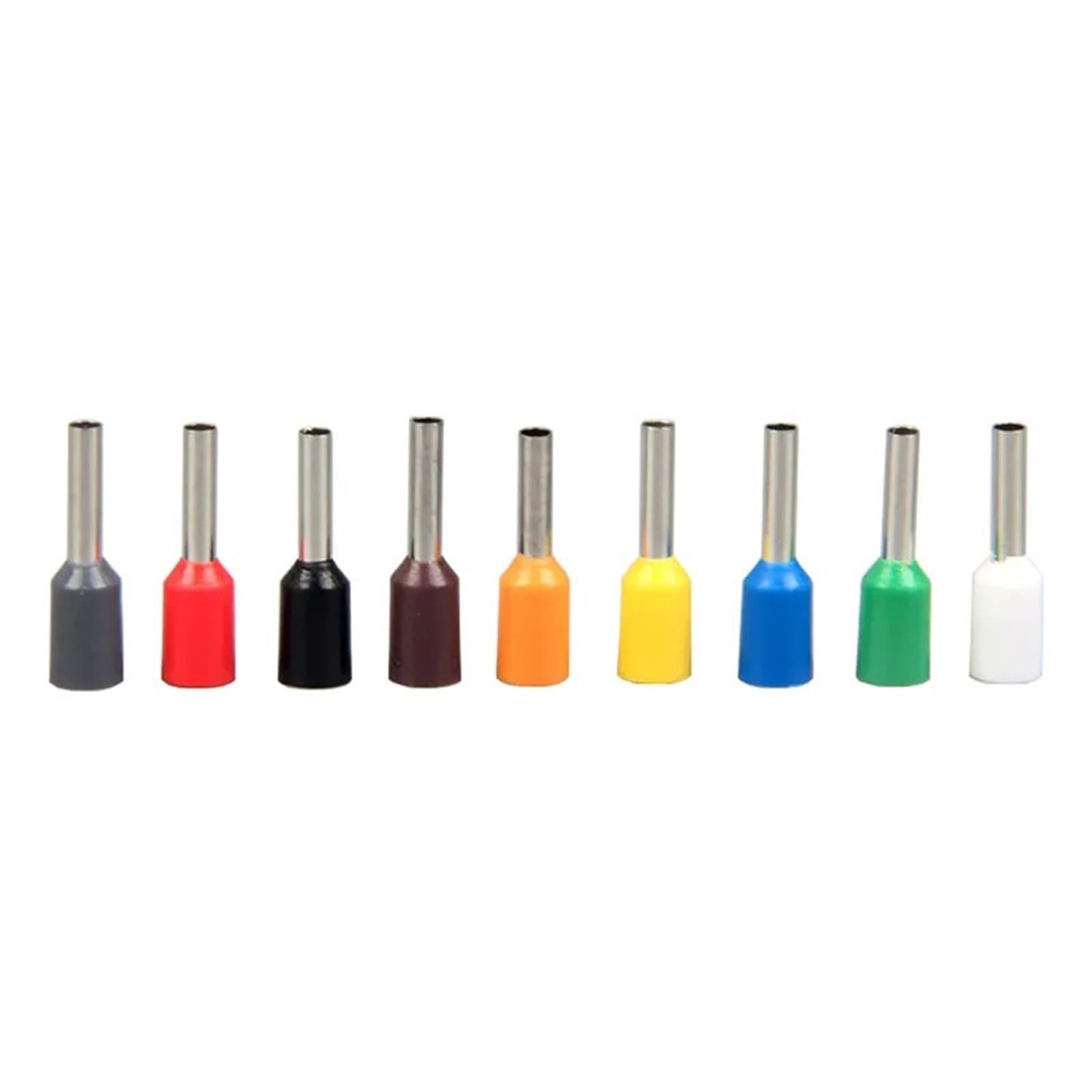 Conectores eléctricos 1000PCS/Set Terminal enchufable VE0506 ~ VE0512 Virola de Alambre y Cable Terminal Aislado prensado en frío Prensado eléctrico 22-20AWG (Color: Rojo, Tamaño: VE0506) (Color : Gi