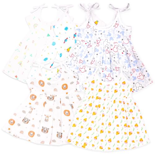 Image of Kidbea Extra Soft Mulmul Cotton Jhabla Cloth for New Born Baby Set