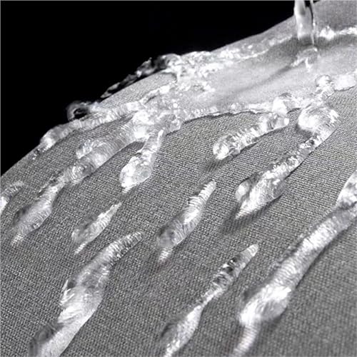 Rideau de douche imperméable lourd pour stopper l'eau baignoire lin gris - 5