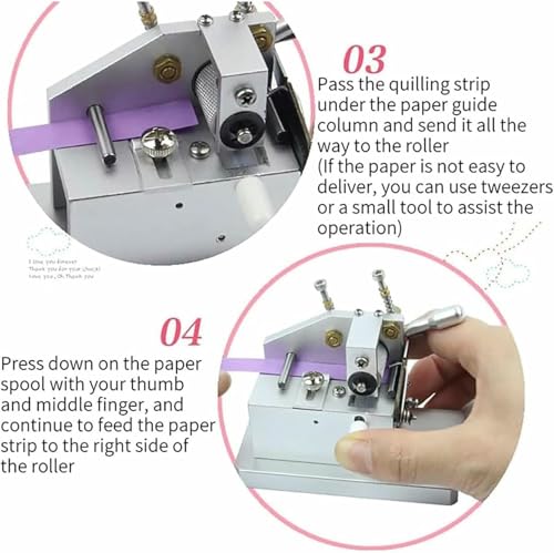 Machine à découper les pompons pour le quilling avec largeur réglable de 0,3 à 4 mm - 6