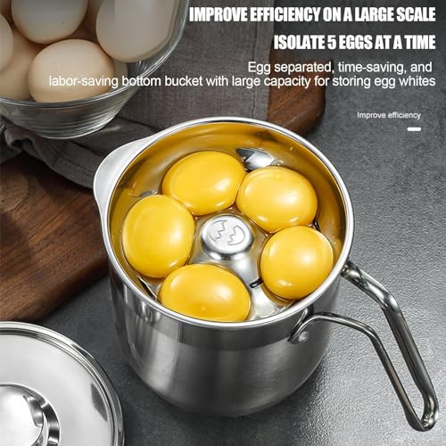 Separador de huevos y claras de gran capacidad para crema y cocina 5